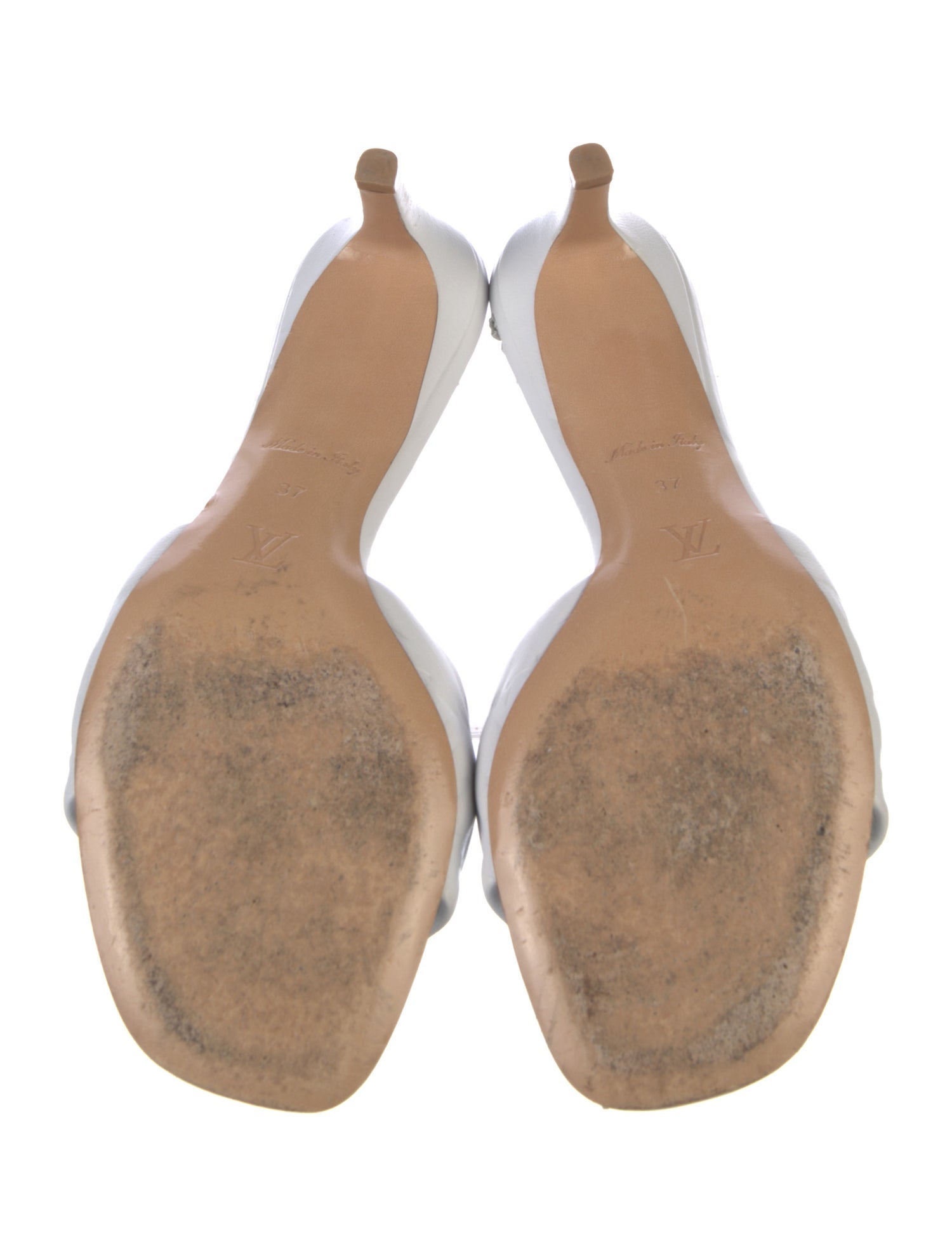 Louis Vuitton LV Monogram Leather Slides